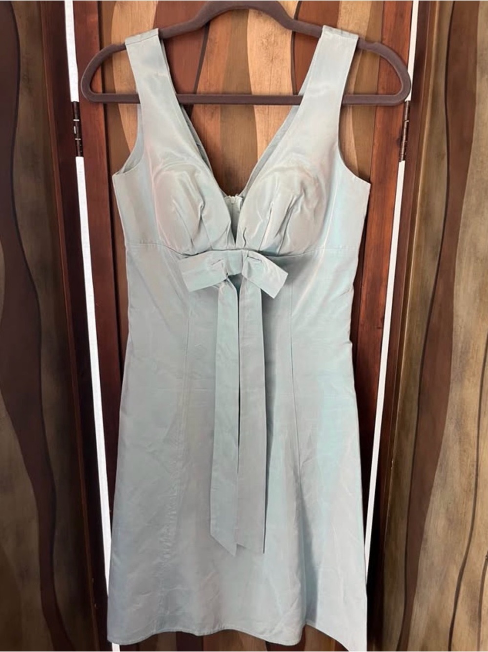Ruby Rox Mint Green Midi Dress with Front Bow